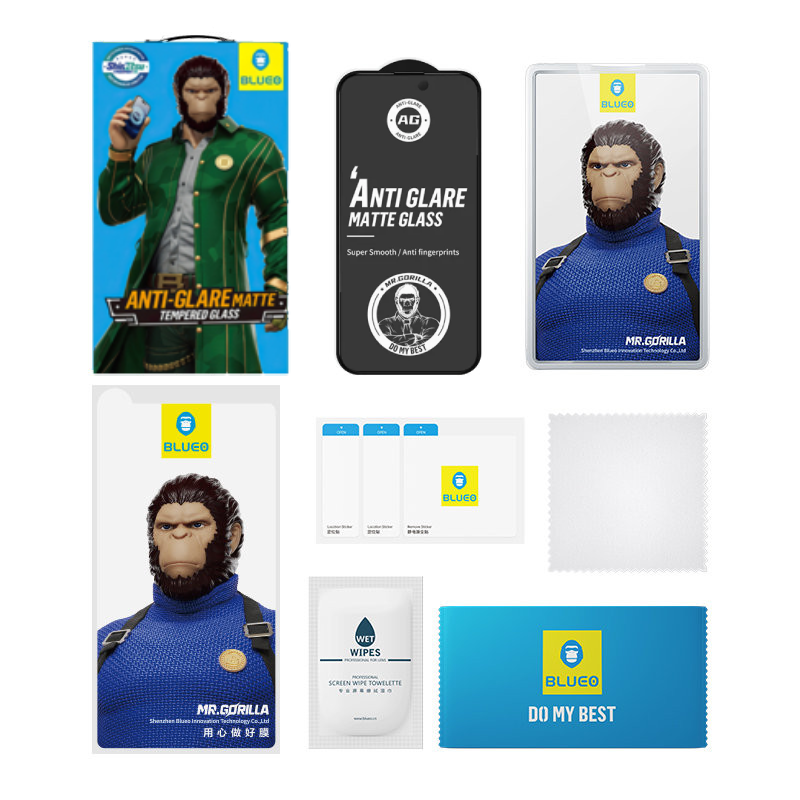 Матовое защитное стекло Blueo для Apple iPhone 15 Plus/14 Pro Max Матовое защитное стекло Blueo для Apple iPhone 15 Plus/14 Pro Max