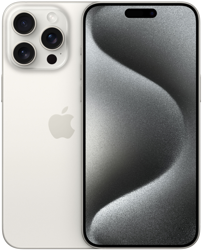 Фото Apple iPhone 15 Pro Max, 1 ТБ, «Титановый белый» На фото изображено Apple iPhone 15 Pro Max, 1 ТБ, «Титановый белый»