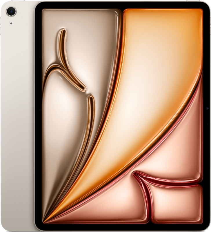 Фото Apple iPad Air M4 (2026) 13” дюймов Wi-Fi 1 ТБ, Сияющая звезда На фото изображено Apple iPad Air M4 (2026) 13” дюймов Wi-Fi 1 ТБ, Сияющая звезда