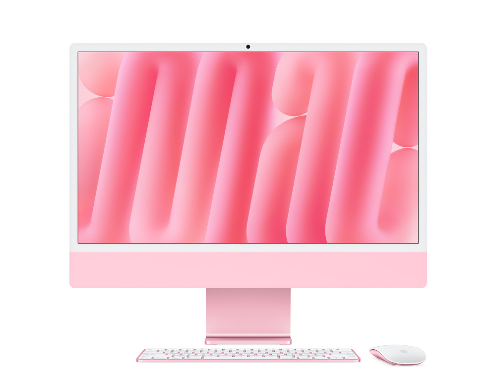Фото Apple iMac 24" Retina 4,5K, M4 10C / 10C, 32 ГБ, 2 ТБ, Розовый На фото изображено Apple iMac 24" Retina 4,5K, M4 10C / 10C, 32 ГБ, 2 ТБ, Розовый