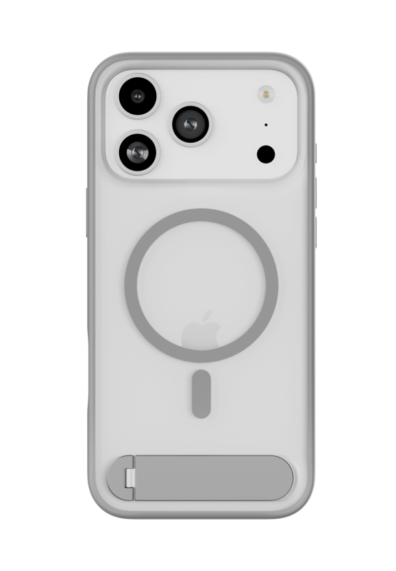 Фото Чехол защитный uBear Stand 360° Mag Case для iPhone 17 Pro Max, серый Фото Чехол защитный uBear Stand 360° Mag Case для iPhone 17 Pro Max, серый